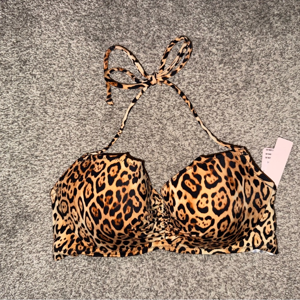 Victoria’s Secret Leopard Print Bikini Top